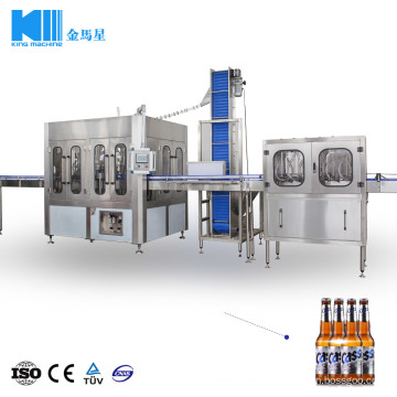 Soft Drink / Beer / Vodka Filling Packing Machine for Glass Bottle